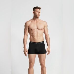 2 Pack Tommie Copper Cotton Spandex Underwear Square Cut Trunk Navy Graphite